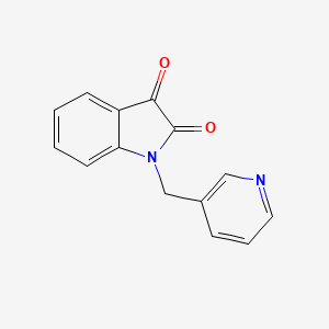 molecular formula C14H10N2O2 B14005142 1-(pyridin-3-ylmethyl)-1H-indole-2,3-dione 