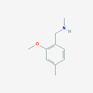 B1400515 [(2-Methoxy-4-methylphenyl)methyl](methyl)amine CAS No. 1229041-04-6