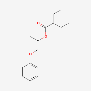 molecular formula C15H22O3 B14005170 1-Phenoxypropan-2-yl 2-ethylbutanoate CAS No. 5436-73-7