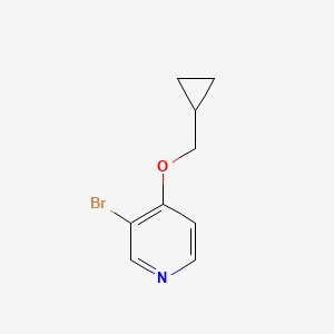 B1400518 3-Bromo-4-(cyclopropylmethoxy)pyridine CAS No. 1357095-18-1