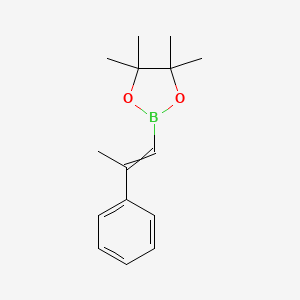 molecular formula C15H21BO2 B14005195 4455-Tetramethyl-2-(2-phenylprop-1-en-1-yl)-132-dioxaborolane 