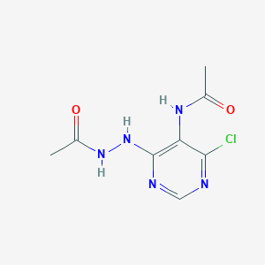 N-[4-(2-acetylhydrazinyl)-6-chloropyrimidin-5-yl]acetamide