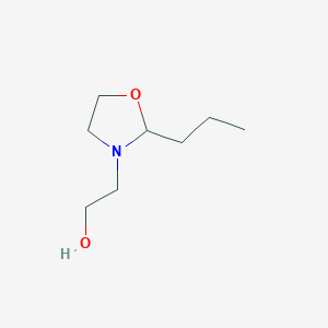 molecular formula C8H17NO2 B14005208 2-(2-Propyl-1,3-oxazolidin-3-yl)ethanol CAS No. 17816-77-2