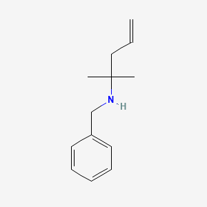 molecular formula C13H19N B14005211 N-benzyl-2-methylpent-4-en-2-amine 