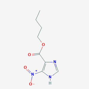 molecular formula C8H11N3O4 B14005215 Butyl 4-nitro-1h-imidazole-5-carboxylate CAS No. 37447-02-2