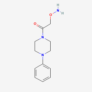 Piperazine, 1-[(aminooxy)acetyl]-4-phenyl-