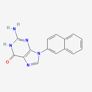 2-Amino-9-(naphthalen-2-yl)-3,9-dihydro-6h-purin-6-one