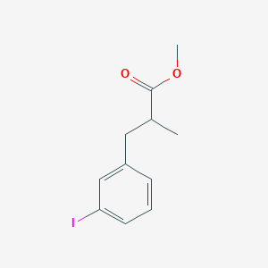 molecular formula C11H13IO2 B14005246 methyl 3-(3-iodophenyl)-2-methylpropanoate 