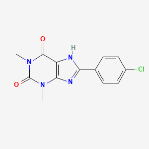 8-(4-Chloro-phenyl)-1,3-dimethyl-3,7-dihydro-purine-2,6-dione