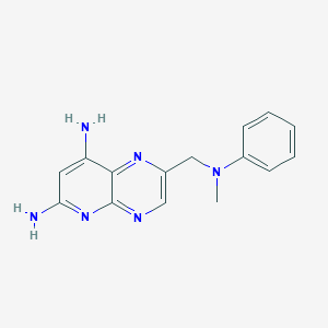 2-{[Methyl(phenyl)amino]methyl}pyrido[2,3-b]pyrazine-6,8-diamine