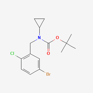 molecular formula C15H19BrClNO2 B1400527 (5-Bromo-2-chloro-benzyl)-cyclopropyl-carbamic acid tert-butyl ester CAS No. 946004-27-9