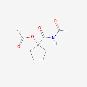 1-(Acetylcarbamoyl)cyclopentyl acetate