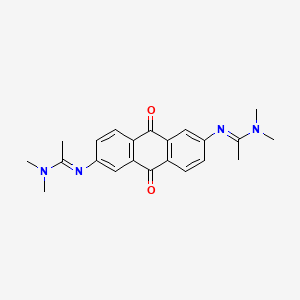 N'-[6-[1-(dimethylamino)ethylideneamino]-9,10-dioxoanthracen-2-yl]-N,N-dimethylethanimidamide