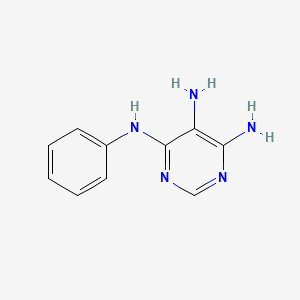 molecular formula C10H11N5 B14005276 n4-Phenylpyrimidine-4,5,6-triamine CAS No. 71759-22-3