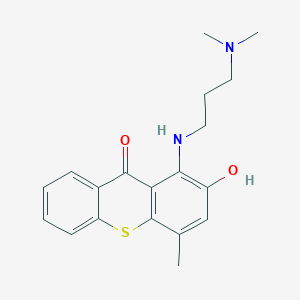 1-(3-Dimethylaminopropylamino)-2-hydroxy-4-methyl-thioxanthen-9-one