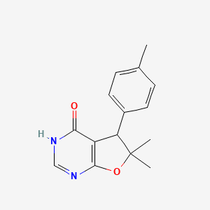 6,6-Dimethyl-5-(4-methylphenyl)-3,5-dihydrofuro[2,3-d]pyrimidin-4-one