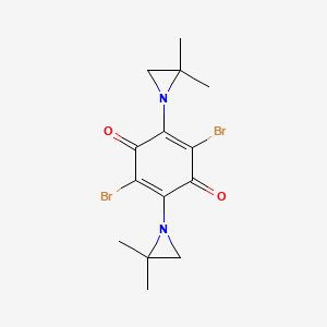 2,5-Dibromo-3,6-bis(2,2-dimethylaziridin-1-yl)cyclohexa-2,5-diene-1,4-dione