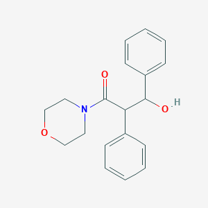 molecular formula C19H21NO3 B14005297 3-Hydroxy-1-morpholin-4-yl-2,3-diphenylpropan-1-one CAS No. 18124-91-9