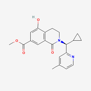 Methyl (S)-2-(cyclopropyl(4-methylpyridin-2-yl)methyl)-5-hydroxy-1-oxo-1,2,3,4-tetrahydroisoquinoline-7-carboxylate