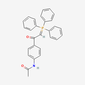 molecular formula C28H24NO2P B14005307 N-{4-[(Triphenyl-lambda~5~-phosphanylidene)acetyl]phenyl}acetamide CAS No. 72876-78-9