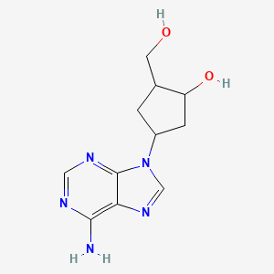 4-(6-Amino-9H-purin-9-yl)-2-(hydroxymethyl)cyclopentan-1-ol