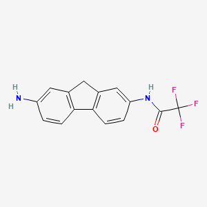 molecular formula C15H11F3N2O B14005346 n-(7-Amino-9h-fluoren-2-yl)-2,2,2-trifluoroacetamide CAS No. 1512-83-0