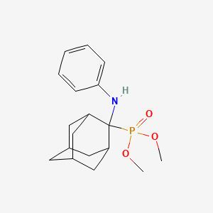 Dimethyl (2-anilinotricyclo[3.3.1.1~3,7~]decan-2-yl)phosphonate