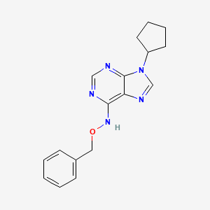 n-(Benzyloxy)-9-cyclopentyl-9h-purin-6-amine