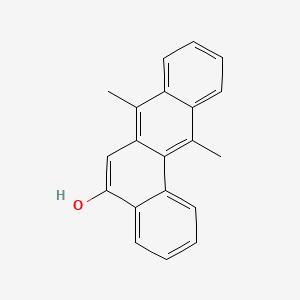 molecular formula C20H16O B14005370 BENZ(a)ANTHRACEN-5-OL, 7,12-DIMETHYL- CAS No. 59056-51-8