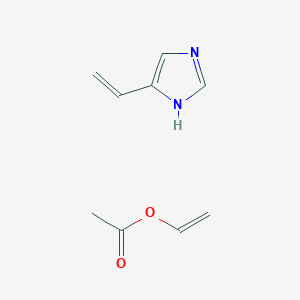 molecular formula C9H12N2O2 B14005373 ethenyl acetate;5-ethenyl-1H-imidazole CAS No. 28602-98-4