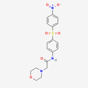 2-(Morpholin-4-yl)-n-{4-[(4-nitrophenyl)sulfonyl]phenyl}acetamide