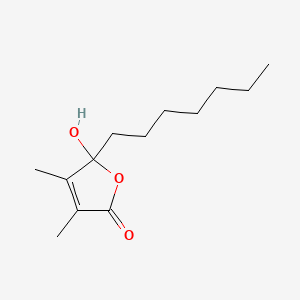 5-Heptyl-5-hydroxy-3,4-dimethylfuran-2(5H)-one