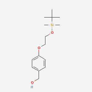 molecular formula C15H26O3Si B1400540 (4-(2-((tert-Butyldimethylsilyl)oxy)ethoxy)phenyl)methanol CAS No. 1056555-55-5