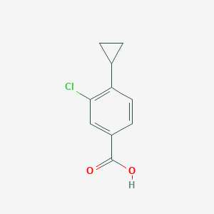 molecular formula C10H9ClO2 B1400541 3-Chloro-4-cyclopropylbenzoic acid CAS No. 1252898-93-3