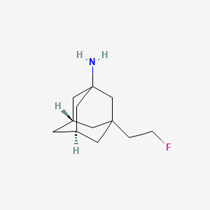 molecular formula C12H20FN B14005422 (5S,7R)-3-(2-fluoroethyl)adamantan-1-amine 