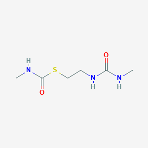 N-Methyl-1-[2-(methylcarbamoylamino)ethylsulfanyl]formamide