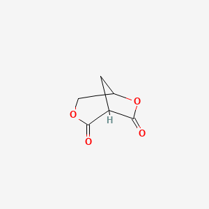 molecular formula C6H6O4 B14005468 3,7-Dioxabicyclo[3.2.1]octane-4,6-dione CAS No. 7473-08-7