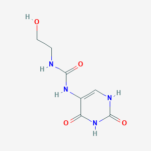 1-(2,4-Dioxo-1,2,3,4-tetrahydropyrimidin-5-yl)-3-(2-hydroxyethyl)urea