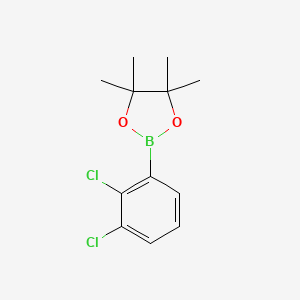 molecular formula C12H15BCl2O2 B1400548 2-(2,3-Dichlorophenyl)-4,4,5,5-tetramethyl-1,3,2-dioxaborolane CAS No. 1255760-30-5