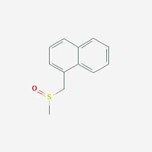 molecular formula C12H12OS B14005482 1-[(Methylsulfinyl)methyl]naphthalene CAS No. 13183-58-9