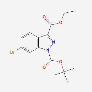 1-tert-butyl 3-ethyl 6-bromo-1H-indazole-1,3-dicarboxylate