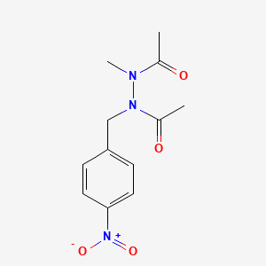 N'-acetyl-N-methyl-N'-[(4-nitrophenyl)methyl]acetohydrazide