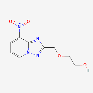 2-[(8-Nitro[1,2,4]triazolo[1,5-a]pyridin-2-yl)methoxy]ethan-1-ol