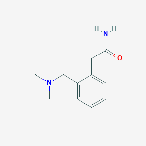 molecular formula C11H16N2O B14005528 2-[2-(Dimethylaminomethyl)phenyl]acetamide CAS No. 91429-73-1