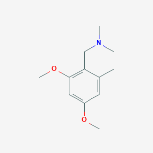 molecular formula C12H19NO2 B14005534 1-(2,4-Dimethoxy-6-methylphenyl)-n,n-dimethylmethanamine CAS No. 26050-73-7