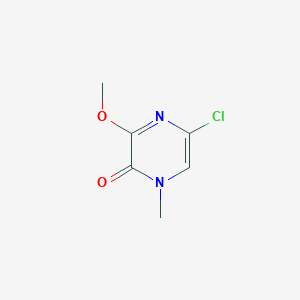 molecular formula C6H7ClN2O2 B14005535 5-Chloro-3-methoxy-1-methylpyrazin-2(1H)-one CAS No. 87486-40-6