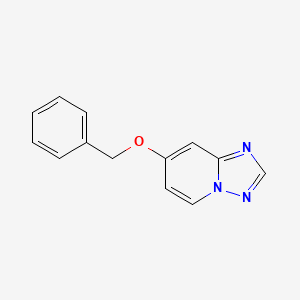 molecular formula C13H11N3O B1400554 7-(苄氧基)-[1,2,4]三唑并[1,5-a]吡啶 CAS No. 1033810-72-8