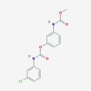 [3-(methoxycarbonylamino)phenyl] N-(3-chlorophenyl)carbamate