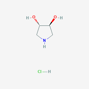 molecular formula C4H10ClNO2 B1400557 (3S,4S)-吡咯烷-3,4-二醇盐酸盐 CAS No. 276862-76-1
