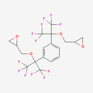 2-[[1,1,1,3,3,3-Hexafluoro-2-[3-[1,1,1,3,3,3-hexafluoro-2-(oxiran-2-ylmethoxy)propan-2-yl]phenyl]propan-2-yl]oxymethyl]oxirane